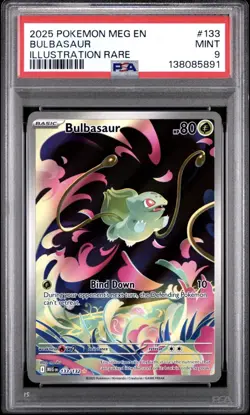 Bulbasaur 133 2025 Pokemon Mega Evolution PSA 9 - Image 1