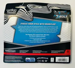Pokemon TCG Scarlet Violet Black Bolt Tech Sticker Collection 3-Pack Blister - Image 2
