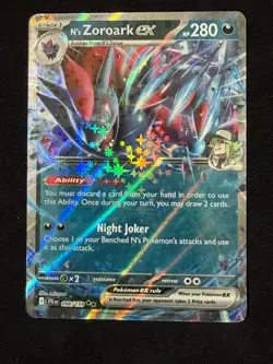 Pokemon TCG N's Zoroark ex 098/159 Journey Together JTG Double Rare - Image 1