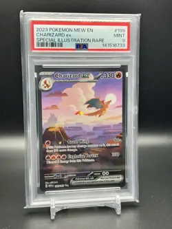 2023 POKEMON MEW EN CHARIZARD EX SPECIAL ILLUSTRATION RARE PSA 9 - Image 1