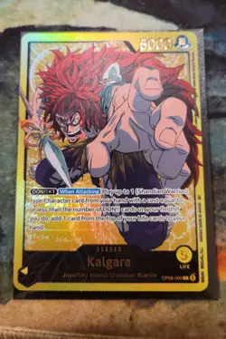 One Piece Card Game Kalgara OP08-098 Leader SPR EB02 Gold Leader - Image 1