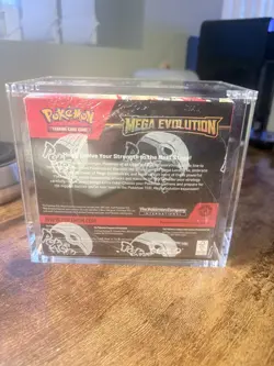 Mega Evolution Booster Box 36 Packs + Pokemon TCG + Acrylic Box - New & Sealed - Image 2