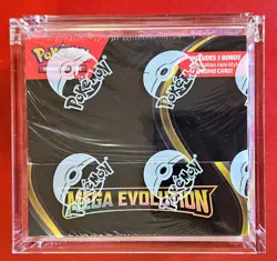 Pokemon TCG Mega Evolution Sealed Booster Box Display (36 Packs) + Acrylic Case - Image 3
