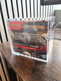 Mega Evolution Booster Box 36 Packs + Pokemon TCG + Acrylic Box - New & Sealed - Image 2