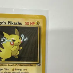 Pokemon TCG Lt. Surge's Pikachu 81/132 Common Regular Gym Heroes Ken Sugimori - Image 2