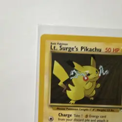 Pokemon TCG Lt. Surge's Pikachu 81/132 Common Regular Gym Heroes Ken Sugimori - Image 5