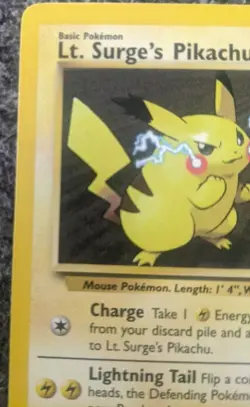 Pokemon TCG Lt. Surge's Pikachu Gym Heroes 81/132 Unlimited Common - Image 4