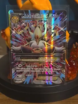 Pokemon TCG Mega-Alakazam-EX Fates Collide Holo Card 118/124 Full Art Ultra Rare - Image 1