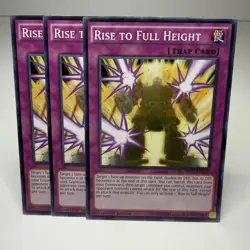 3x Yugioh Rise to Full Height SHVI-EN077 Common - LP-NM 💎 - Image 1