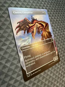 MTG Clarion Conqueror #0377 Borderless Rare Tarkir: Dragonstorm (TDM) - Image 2