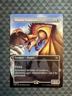 MTG Clarion Conqueror #0377 Borderless Rare Tarkir: Dragonstorm (TDM) - Image 3