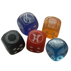 YuGiOh Legendary Duelists Season 3 Collectable Dice / Die D6 Dark Magician Girl - Image 1
