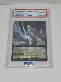 Lorcana Cinderella Stouthearted D23 Collection Disney PSA 10 GEM MINT - Image 3