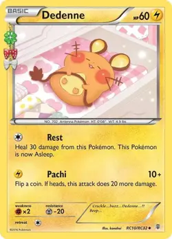 Dedenne - RC10/RC32 - Pokemon Generations Radiant Collection Uncommon Card NM - Image 1