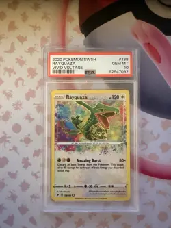 PSA 10 Rayquaza 138/185 Pokemon 2020 Vivid Voltage | Pokemon TCG - Image 1