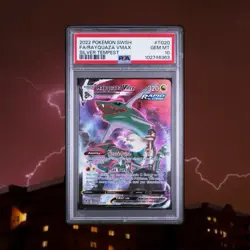 Rayquaza VMAX PSA 10 English Pokemon Card Silver Tempest 2022 TG20/TG30 - Image 1