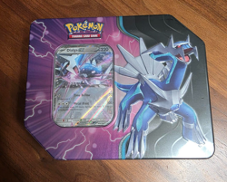 Pokemon Azure Legends Factory Sealed Tin Box Dialga ex 5 Booster Packs - Image 1
