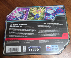 Pokemon Azure Legends Factory Sealed Tin Box Dialga ex 5 Booster Packs - Image 2
