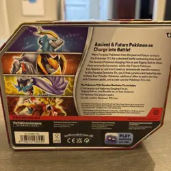 Pokemon TCG Gouging Fire EX Tin W/5 Booster Packs New Sealed W 1 Foil Promo card - Image 2