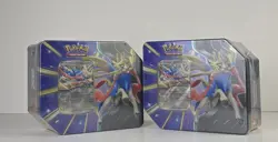 Pokemon TCG Slashing Legends Tin - Zacian ex - 5 Booster Packs New Sealed - Image 2