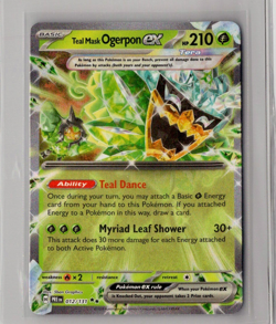 Teal Mask Ogerpon ex - 012/131 - Pokemon TCG Prismatic Evolutions Double Rare NM - Image 1