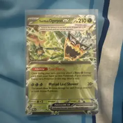 Pokemon TCG Teal Mask Ogerpon EX Prismatic Evolutions Holo Card 012/131 NM - Image 1