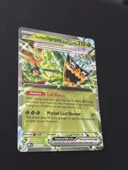 Pokemon TCG Prismatic Evolutions Teal Mask Ogerpon ex 012/131 Holo Rare Card NM - Image 2