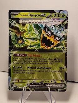 Teal Mask Ogerpon EX 012/131 Sv: Prismatic Evolutions Holo Pokemon TCG NM - Image 1
