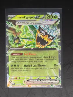 Teal Mask Ogerpon EX 012/131 Prismatic Evolutions Pokemon TCG NM/M - Image 1