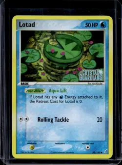 2006 Pokemon EX Crystal Guardians Lotad Reverse Holo #55/100 - Image 1