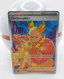 Firebreather 119/094 Full Art Trainer Ultra Rare Pokemon TCG Phantasmal Flames - Image 1
