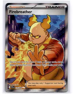 Firebreather 119/094 Full Art Trainer Ultra Rare Pokemon TCG Phantasmal Flames - Image 1