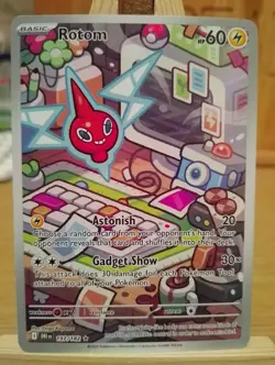 Pokemon TCG Rotom 197/182 Destined Rivals Illustration Rare Card NM/M Condition - Image 1