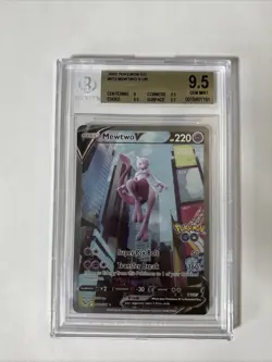 Pokemon Mewtwo V 72 Alt Art BGS 9.5 GEM Mint Gold Label Pokemon Go Ultra Rare - Image 1