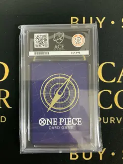 One Piece CCG Monkey.D.Luffy OP07-109 Treasure Rare Graded Ace 10 - Image 2