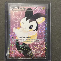 Pokemon TCG Emolga RC23/25 Full Art Rare Holo Card Legendary Treasures - Image 1