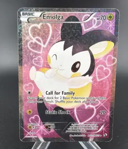 Pokemon TCG Emolga RC23/25 Full Art Rare Holo Card Legendary Treasures - Image 1