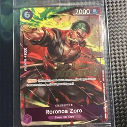 One Piece English Roronoa Zoro Foil Winner Card P-045 - OP06 Pre-Release-sealed - Image 2