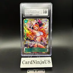 CGC GEM MINT 10 Nami Alt Art OP14-031 SR The Azure Sea's Seven ONE PIECE Card 17 - Image 1