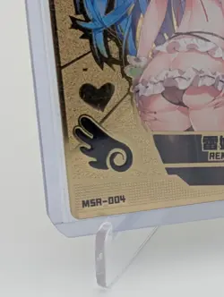 Re: Zero, Rem Waifu Lingerie RARE Gold Metal Card Goddess Story Doujin Anime CCG - Image 5