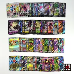 Bulk Lot 100 V ex VMAX VSTAR NM-LP No Dupes Japanese Pokemon Card 633 - Image 1