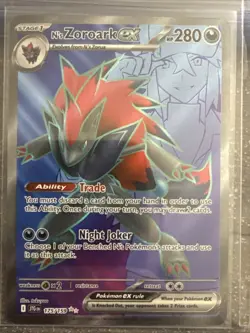 Pokemon TCG N's Zoroark EX Holo Ultra Rare Card 175/159 Sv09: Journey Together - Image 1