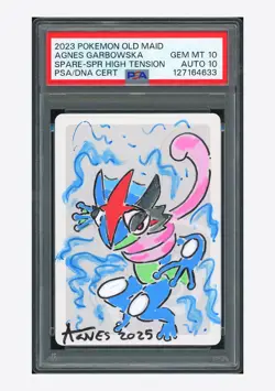 Pokemon PSA10 AUTO10 Spare Card Greninja Agnes Garbowska 2023 Old Maid Japanese - Image 1