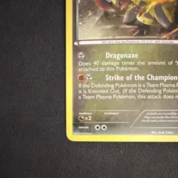 Pokemon TCG Haxorus Plasma Blast 69/101 Holo Rare HP/140 English Card - Image 2