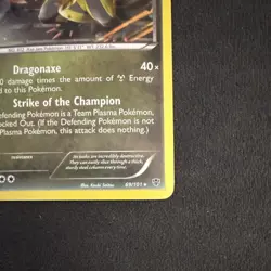 Pokemon TCG Haxorus Plasma Blast 69/101 Holo Rare HP/140 English Card - Image 5