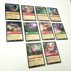 Disney Lorcana Theme Lot - The Jungle Book Theme lot of 10 Cards - Image 1