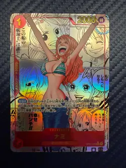 NAMI MANGA ALT ART OP01-016 R ONE PIECE CARD THE BEST PRB-01 COMIC PARALLEL NM - Image 1