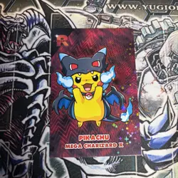 Poncho Pikachu M Charizard Sparkles Holo Pokemon Card Database Team Rocket Peru - Image 1