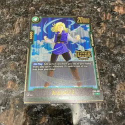Android 18 FB01-081 JUDGE STAMP Gold Stamp Foil Dragon Ball Super Card Game | NM - Image 4