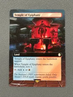 Temple of Epiphany #519 MTG Fallout Hand Painted Extended Full Altered Art Tentz - Image 1